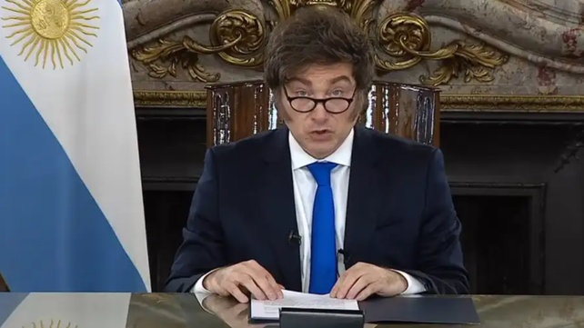El grillete fiscal fue una de las reformas presentadas por Milei en la cadena nacional de este jueves
