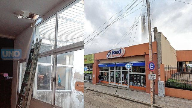 Hicieron un boquete y entraron a robar en local de indumentaria