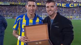 La ovación de todo el estadio de Central para el subcampeón mundial Giovani Lo Celso