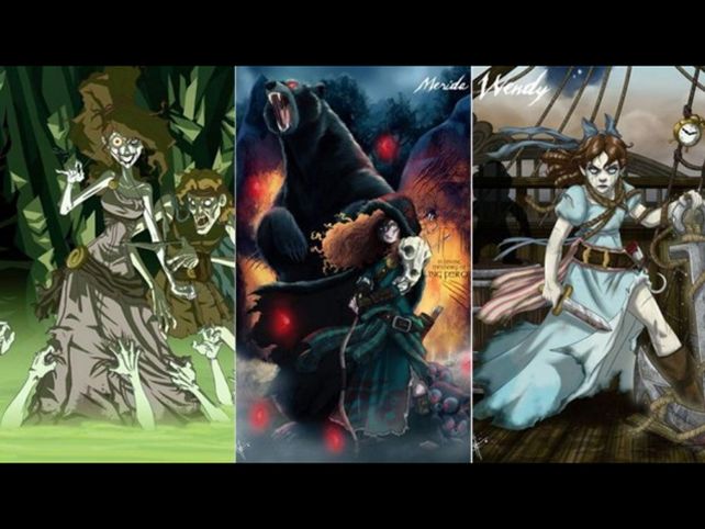 Las princesas de Disney se pusieron terroríficas