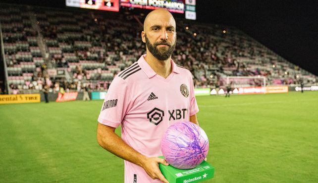 Gonzalo Higuaín marcó tres goles en el empate de Inter Miami por la MLS de Estados Unidos.