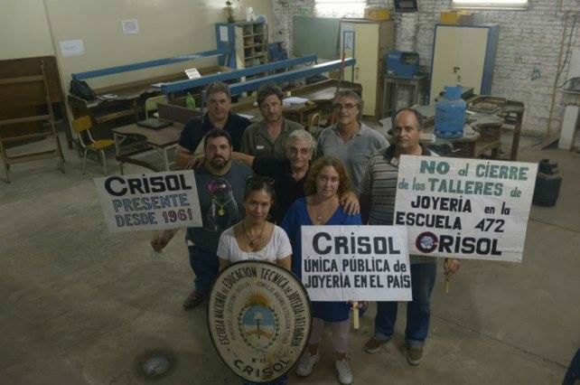 Hoy reclaman los docentes de la escuela de joyería Crisol