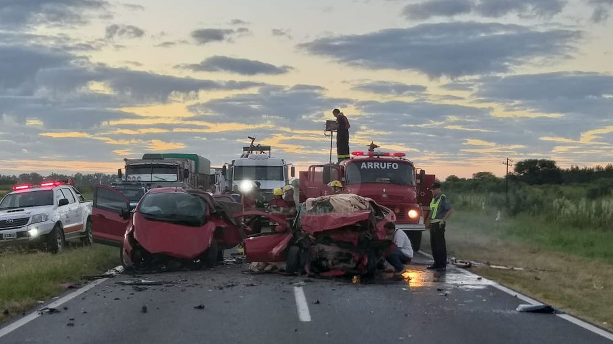 Tres muertos en un violento choque frontal en la ruta 34
