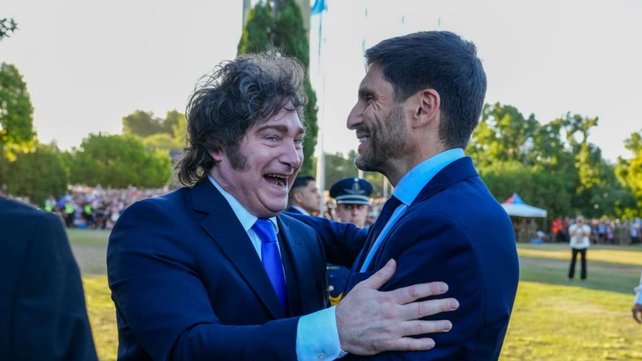 Javier Milei y Pullaro se volvieron a ver en San Lorenzo