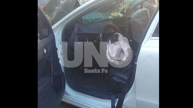 Espectacular accidente en Bv Pellegrini y 9 de Julio