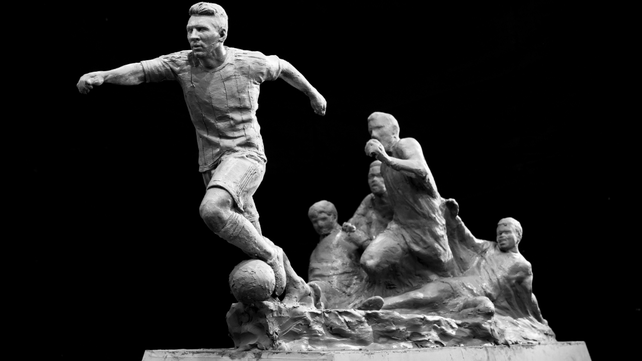 La maqueta del crack rosarino, con un bloque bajo que representa la superación de la Pulga.