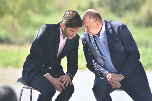 Maximiliano Pullaro y Omar Perotti.