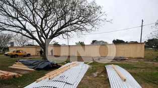 Se construyeron los primeros 18 módulos para los evacuados