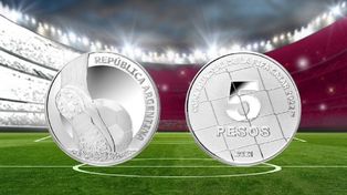 El Banco Central anunció la emisión de una moneda de plata especial por la Copa del Mundo.
