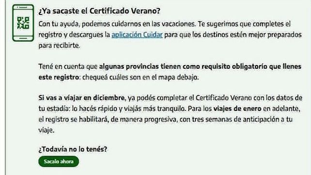 Certificado Verano: ¿Cómo tramitar el permiso para ir de vacaciones a otras provincias?