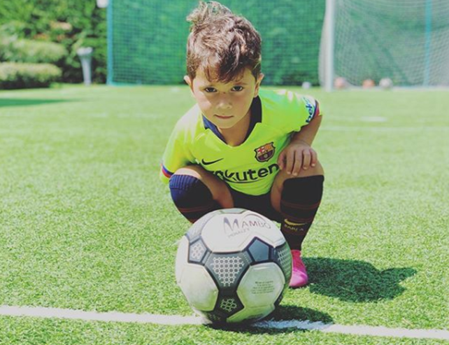 Mateo Messi protagonizó otro video que se volvió viral