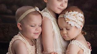 La foto de tres nenas que se curaron de cáncer se viralizó y las chicas se hicieron amigas