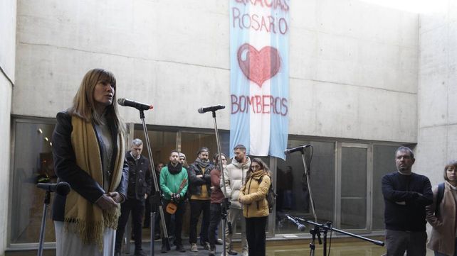 Susana Rueda en el acto de hoy