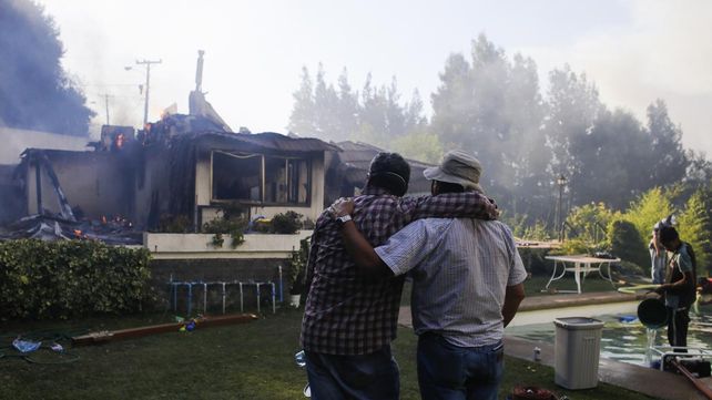 Las imágenes más estremecedoras de los incendios forestales en Chile