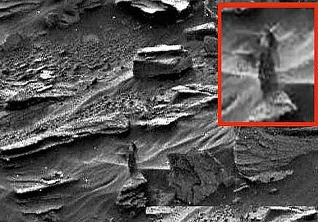 Una foto de la Nasa revela la imagen de una mujer caminando sobre la superficie de Marte