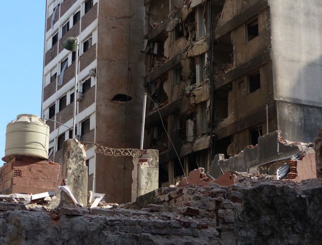 Plantean la posibilidad de demoler el edificio donde se produjo la explosión