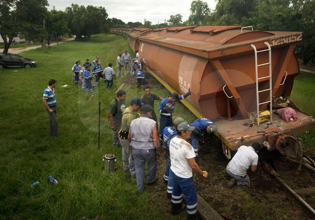 Descarriló un tren del Belgrano Cargas en Guadalupe Oeste