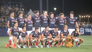 Capibaras, el día del debut ante Peñarol. Ahora vuelve a Rosario para enfrentar a Tarucas de Tucumán, por el Súper Rugby Américas.