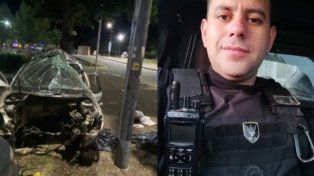 Lucas Verdún, de 28 años, oriundo de Reconquista que cumple servicios en Rosario y fue de los primeros en llegar al lugar