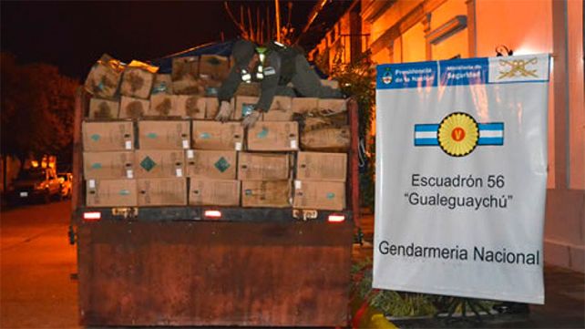 En la ruta nacional 14, incautaron un contrabando con mercadería contaminante