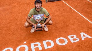 La felicidad de Thiago Tirante, tras su consagración en Córdoba.