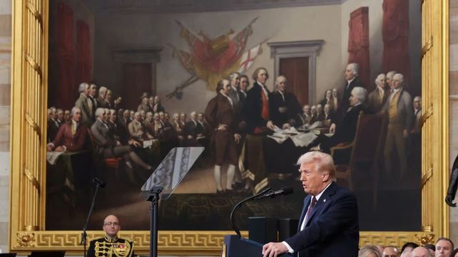 Donald Trump juró como presidente: El declive de Estados Unidos ha terminado
