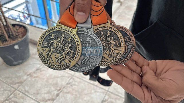 Juan Rodighero conquistó dos títulos nacionales en los 110 y 400 metros con vallas en Buenos Aires. Además cosechó dos medallas más.