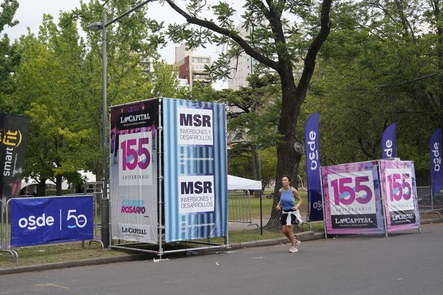 Ayer a la tarde ya estaba todo listo en el parque Urquiza.