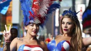Cada vez son más las mujeres Desnudas de Time Square