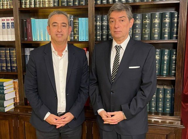 Pablo Javkin y Horacio Rosatti evaluaron la situación en Rosario.