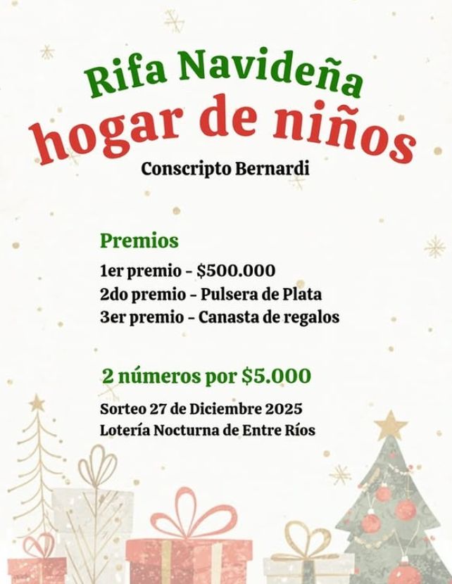 Hogar de Niños de La Paz lanza rifa navideña