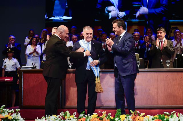 El ministro y candidato participó en Tucumán de la asunción del gobernador Osvaldo Jaldo