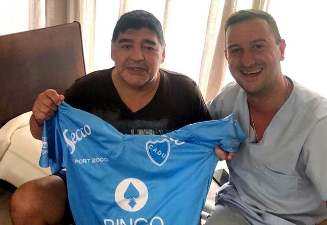 Diego Maradona y Nicolás Taffarel.