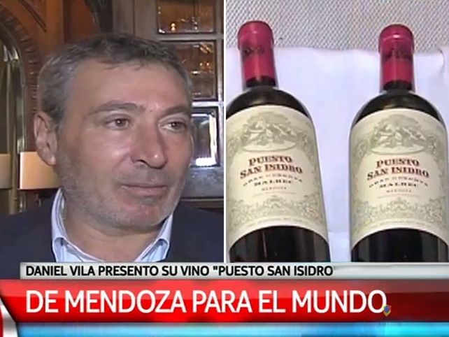 Daniel Vila presentó en sociedad el vino Puesto San Isidro