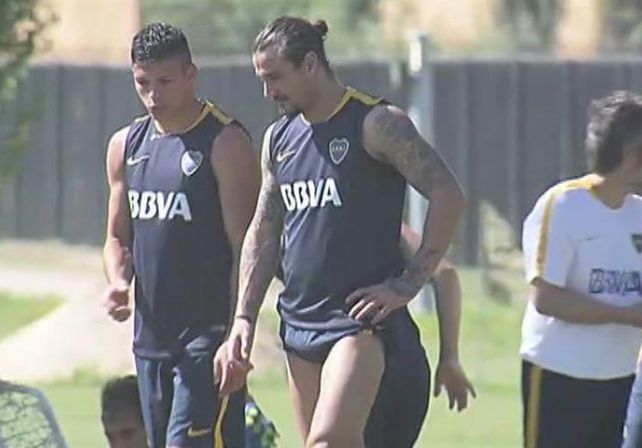 Osvaldo entrenó a la par de sus compañeros