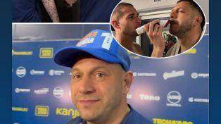 Módica le afeitó la barba a Broun tras el partido. Fue una promesa que Fatu hizo en la previa.