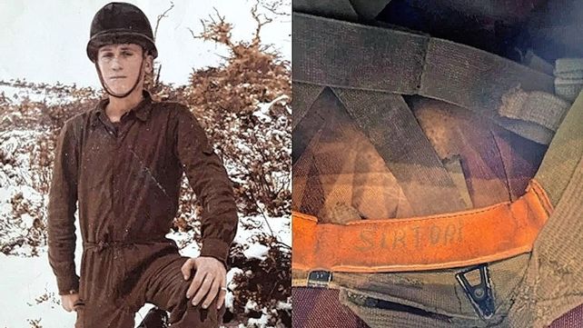 La hija Virginia y su mamá Cristina recibirán en septiembre al soldado británico con el casco del entrerriano Daniel Sirtori.