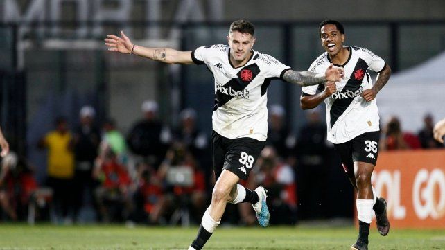 Vegetti debutó con el gol de la victoria para Vasco da Gama