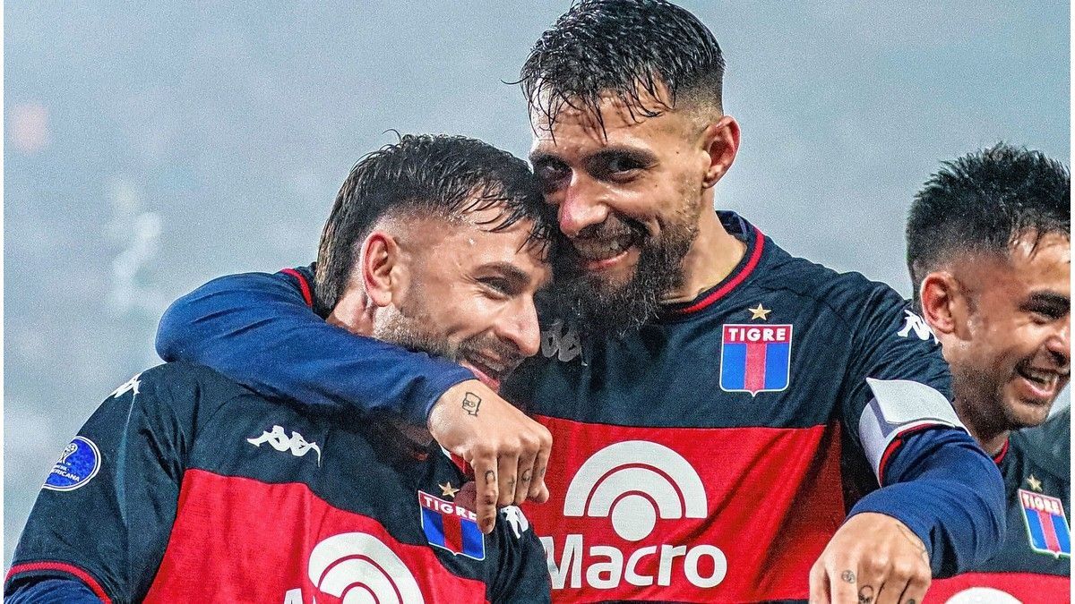 Bajo la lluvia, Tigre goleó de visitante a Nacional por Copa Sudamericana