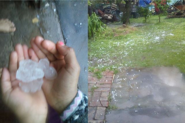Las piedras que cayeron en la ciudad. Facebook: Noelia Ponce de León.