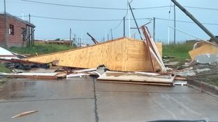 El viento destruyó viviendas y un jardín de infantes en San Benito