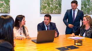 Lucas Galdeano, presidente reelecto del Colegio de Abogados.&nbsp;