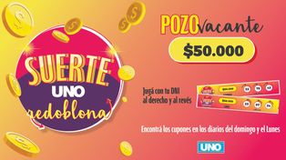 Comprando Diario UNO de domingo y lunes jugás por 50.000 pesos