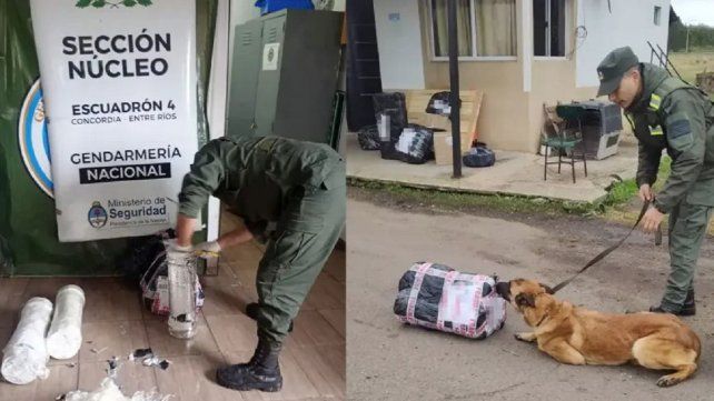 Hallaron marihuana dentro de tubos de PVC durante un control en la Ruta 14.&nbsp;