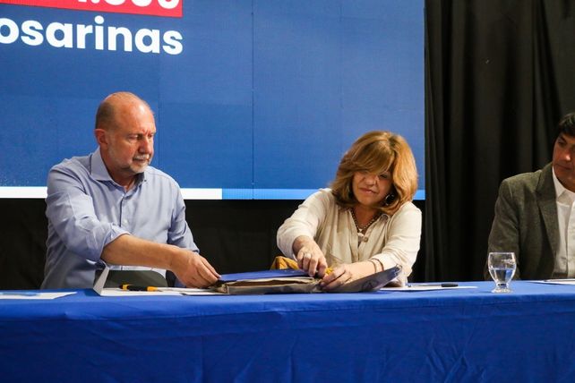 Perotti y Frana. La provincia acelera la realización de obras públicas en su territorio.