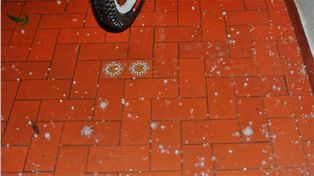 Granizó en Concordia durante esta madrugada