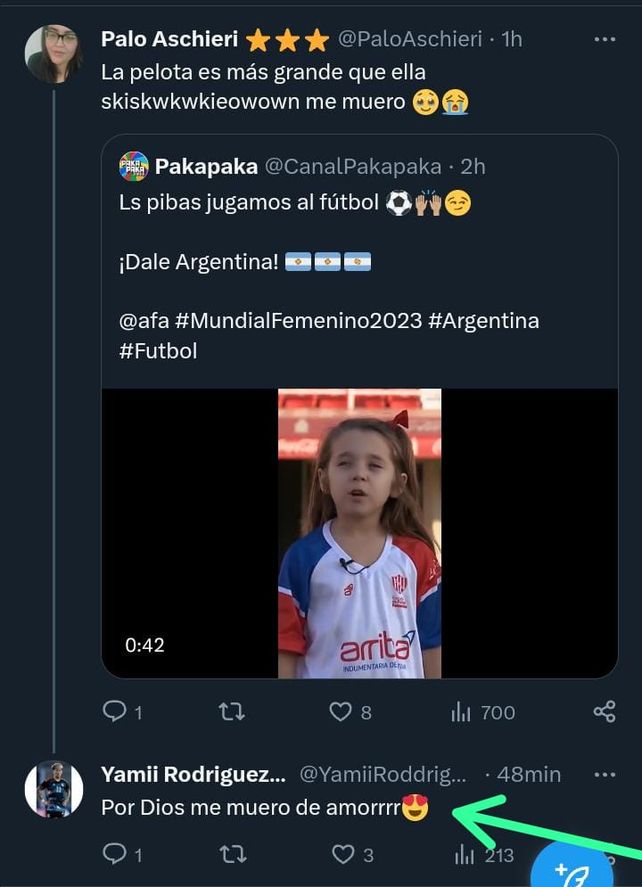 Una nena santafesina que la rompe en la cancha le dedicó un tierno video a la selección