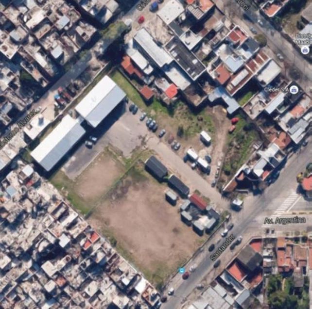 Promisorio. Vista aérea del área cedida en uso precario.