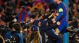 El rosarino Lionel Messi marcó el 3-0 transitorio en la histórica victoria culé.