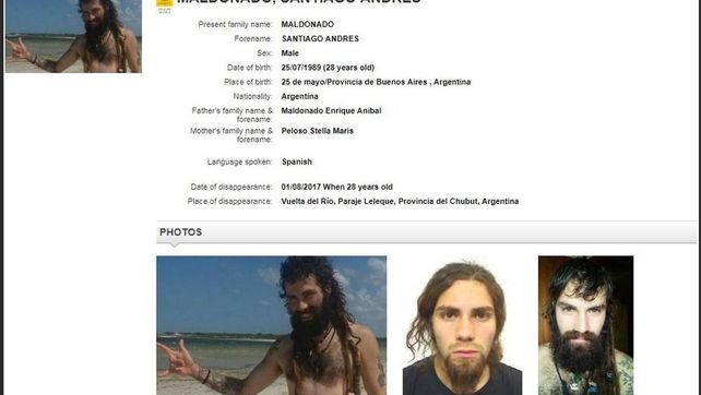 Interpol se sumó a la búsqueda de Santiago Maldonado